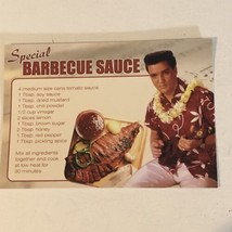 Elvis Presley Postcard Young Elvis Special Barbecue Sauce Recipe - £2.77 GBP