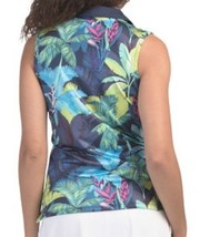 NWT TOMMY BAHAMA DEEP JUNGLE MULTICOLORED Sleeveless Polo Golf Shirt M L XL image 2