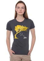 womens birds bicycle and tree- american apparel asphalt gray  t shirt- available - £18.08 GBP