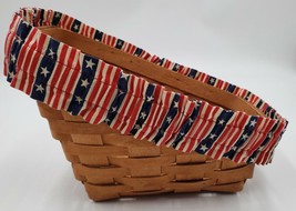 1989 Longaberger Basket - Signed by DC with American Banner Band - £15.78 GBP