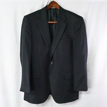 Jos A Bank 42R Black Herringbone Silk Camelhair Blazer Suit Sport Coat Jacket - £39.30 GBP
