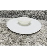 Vintage Tupperware White Chip Dip And Serve Tray Bowl With Lid - $14.17