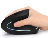 Ergonomic Mouse, Vertical Wireless Mouse - Rechargeable 2.4Ghz Optical V... - £34.49 GBP