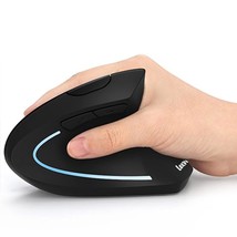 Ergonomic Mouse, Vertical Wireless Mouse - Rechargeable 2.4Ghz Optical V... - £34.79 GBP