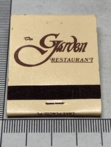 Vintage Matchbook Cover   The Garden Restaurant  Lake Placid, FL gmg  unstruck - £9.70 GBP