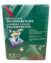 XEROX DIGITAL COLOR TRANSPARENCIES, 8.5 &quot;X 11&quot;, 50 SHEETS 3R5765. - £15.59 GBP
