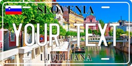 Slovenia Ljubljana License Plate Personalized Car  Bike Motorcycle Custo... - £9.04 GBP+