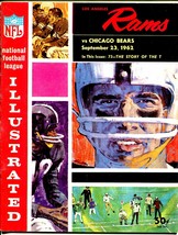 L.A. Rams vs Chicago Bears-NFL Football Game Program 9/23/1962-pix-stats-VG - £65.05 GBP