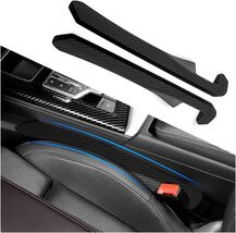 Durable Carbon Fiber Car Seat Gap Filler – 2PCS Flexible Design for All ... - $29.65
