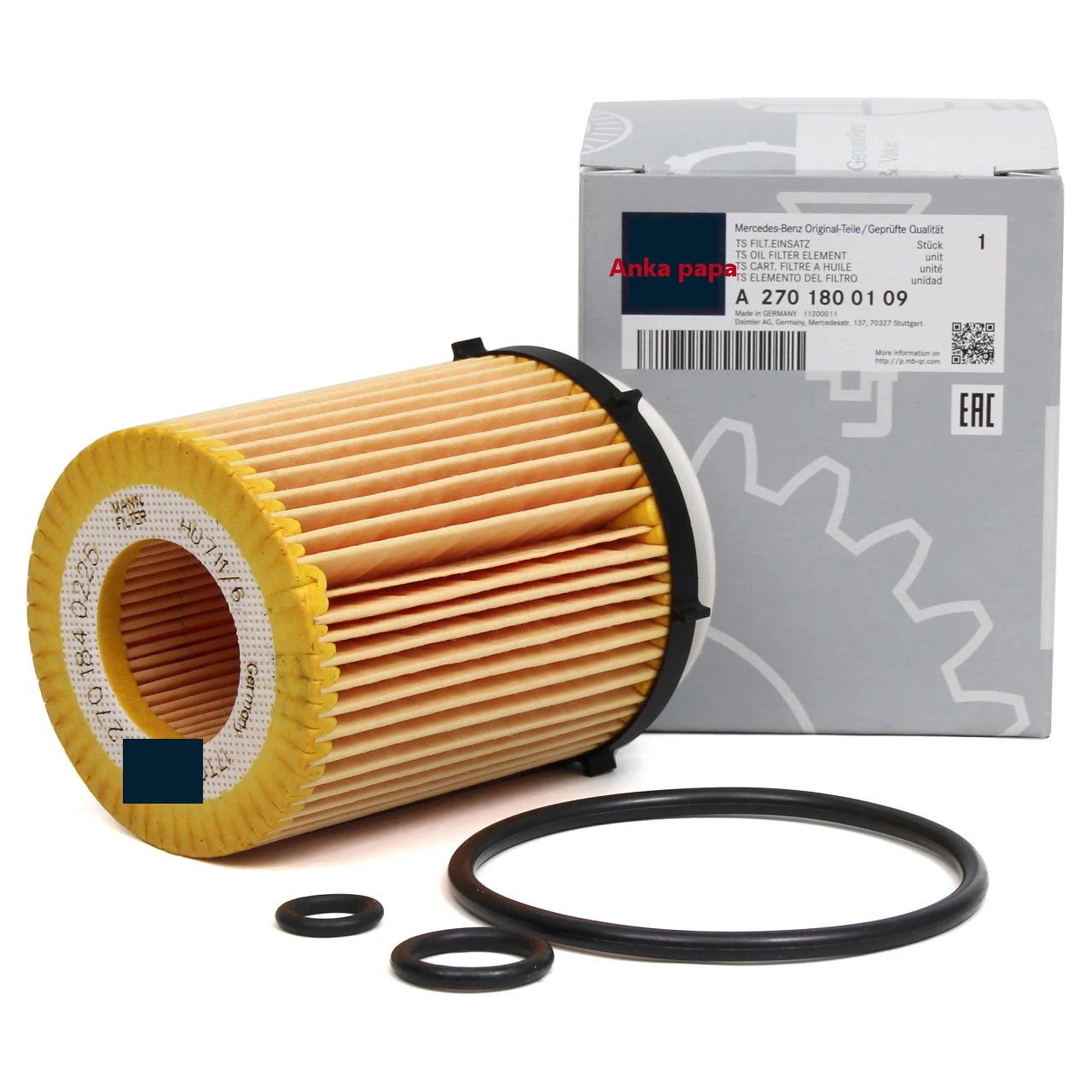 OE quality Engine Oil Filter for CLA250 engine I4 2.0L 270.920 2701800109 - $66.50