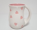 NEW Legacy &amp; Main Scattered Pink Hearts Mug 16 OZ Ceramic - £15.72 GBP