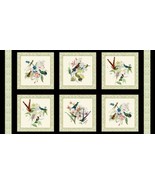 24&quot; X 44&quot; Panel Hummingbird Heaven Hummingbirds Nature Fabric Panel D409.38 - £7.00 GBP