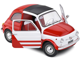 1965 Fiat 500 L Red and White with Red Interior &quot;Robe Di Kappa&quot; 1/18 Die... - £64.06 GBP