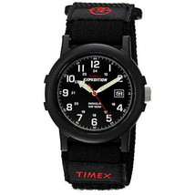 Timex T40011 Men&#39;s Expedition Camper Black Fabric Fast Wrap Watch - £36.68 GBP