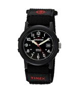 Timex T40011 Men&#39;s Expedition Camper Black Fabric Fast Wrap Watch - £37.19 GBP