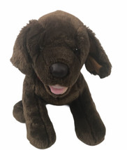 Build A Bear Brown Puppy Dog Standing Tongue Out Stuffed Plush BABW - $23.00