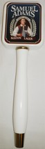 BEER TAP HANDLE SAMUEL ADAMS BREWER PATRIOT BOSTON LARGER WOODEN - $298.23 MXN
