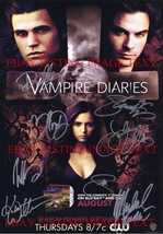 THE VAMPIRE DIARIES CAST AUTOGRAPHED SIGNED AUTOGRAM 8x10 RP PHOTO BY 8 ... - £15.17 GBP