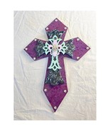 Large Layered Cross Wall Decor – Purple w/ Rhinestones & Fleur-de-Lis - €23,80 EUR Large Layered Cross Wall Decor – Purple w/ Rhinestones & Fleur-de-Lis - €23,80 EUR