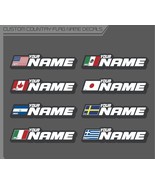 Custom Country Flag Name Decal | Personalized Bike Sticker | Water Bottl... - $41.14 CAD