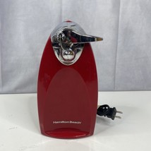 Hamilton Beach Electric Can Opener Red Model #76388R 9&quot; Tall - TESTED WORKS - $15.88