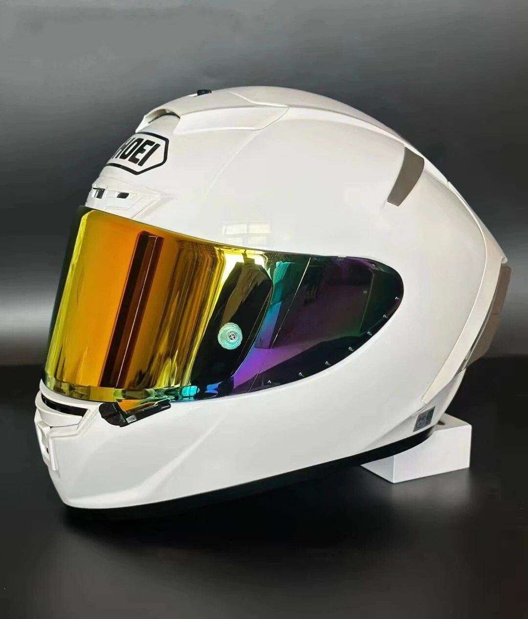 Full Face Helmet Motocross Racing SHOEI X14 Helmet Pearl White Full Face... - $299.99