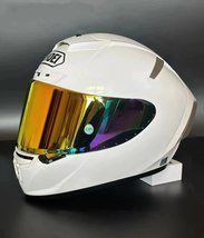 Full Face Helmet Motocross Racing SHOEI X14 Helmet Pearl White Full Face... - £235.67 GBP