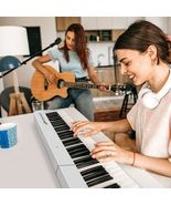 88-Key Foldable Digital Piano with MIDI and Wireless BT-White - Color: W... - $205.99
