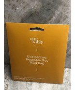 ShipN24Hours. New-Our Table Unbleached Reusable Nut Milk Bag - $277.08 MXN