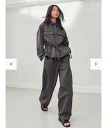 Uniqlo C Cotton Wide Pants Dark Gray Size 2 NWT - $59.90