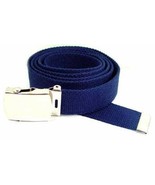 1.25&quot; WIDE HEAVY DUTY NAVY BLUE CANVAS ADJUSTABLE ONE SIZE MILITARY STYL... - $10.49 CAD