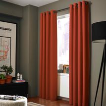  Orange 2 Panels Adaam 100% Blackout Window Curtain Room Darkeningguarantee - £34.36 GBP