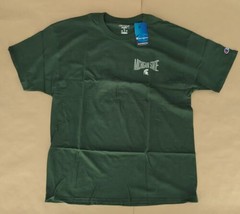 Champion NCAA Michigan State Spartans Mens Green Short Sleeve T-Shirt Sz XL NWT - £9.64 GBP