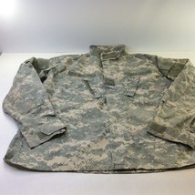 US Army Combat Uniform Field Jacket Digital Camo Ripstop Men&#39;s L Reg Cotton Bl - £19.73 GBP