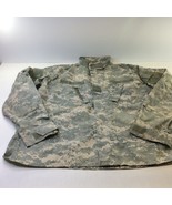 US Army Combat Uniform Field Jacket Digital Camo Ripstop Men&#39;s L Reg Cot... - £19.46 GBP