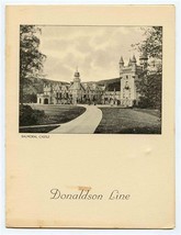 Donaldson Lines T S S Captain Cook Dinner Menu August 1955 Balmoral Castle Cover - £13.91 GBP
