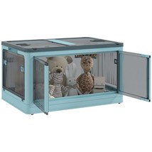 Stackable Storage Bins w/ Lids &amp; Wheels - Blue - $120.46 CAD