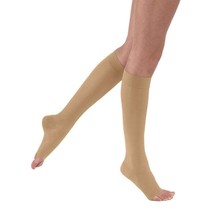 Jobst UltraSheer Open Toe Knee High 20-30mmHg Honey Large Full Calf - £38.10 GBP