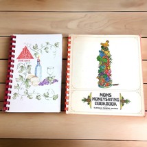 Lot of 2 Vintage Money Saving Cookbooks Moms Eat Cheap And Healthy 1/2 S... - $159.22 MXN