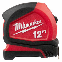 Milwaukee 48-22-6612 12&#39; 1.32&quot; Tape Blade Compact Heavy-Duty Tape Measure - £28.83 GBP