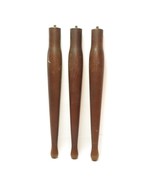 Vintage Mid Century Set of 3  Table Leg 14&quot; Furniture Brown - $29.67