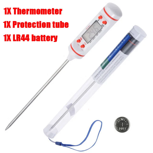 Kitchen Oil Thermometer Needle Food Meat Milk Instant Read Meat Digital Temperat - £155.87 GBP