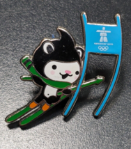 2010 Vancouver - Downhill Skiing - Mascot - Olympics - Enamel Lapel/Hat Pin - £15.79 GBP