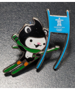 2010 Vancouver - Downhill Skiing - Mascot - Olympics - Enamel Lapel/Hat Pin - £15.56 GBP