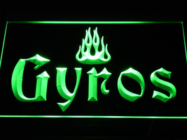 Gyros Grilled Roast Meat Illuminated Led Neon Sign Decor Restaurant, Lights Art  - £20.87 GBP+