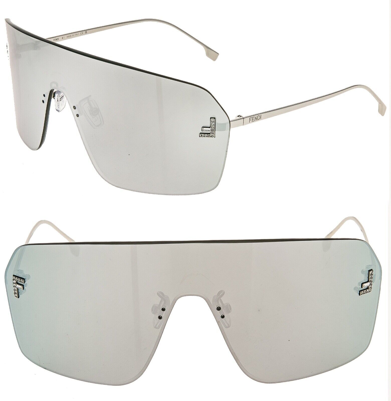 FENDI FIRST 4121 Silver Mirrored Unisex Mask and 50 similar FENDI FIRST 4121 Silver Mirrored Unisex Mask and 50 similar