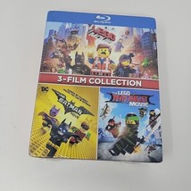 Lego ~ 3 Film BOX SET Collection BLU-RAY Lego Movie Batman Ninjago BRAND... - £10.45 GBP