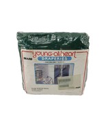 Vintage Sears Young at Heart Draperies Thoughcord Woven EVERGREEN 50&quot; x ... - $648.51 MXN