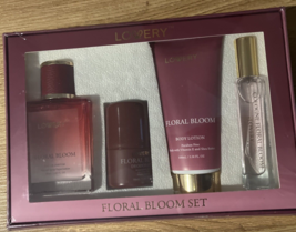Floral Bloom Perfume Set w Antiperspirant Stick, Body Lotion &amp; Mini Perfume NEW - £18.46 GBP