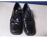 BASS ROMANIA BROWN LEATHER SQUARE TOE OXFORD DRESS SHOES MEN'S sz10M MED... - $36.01
